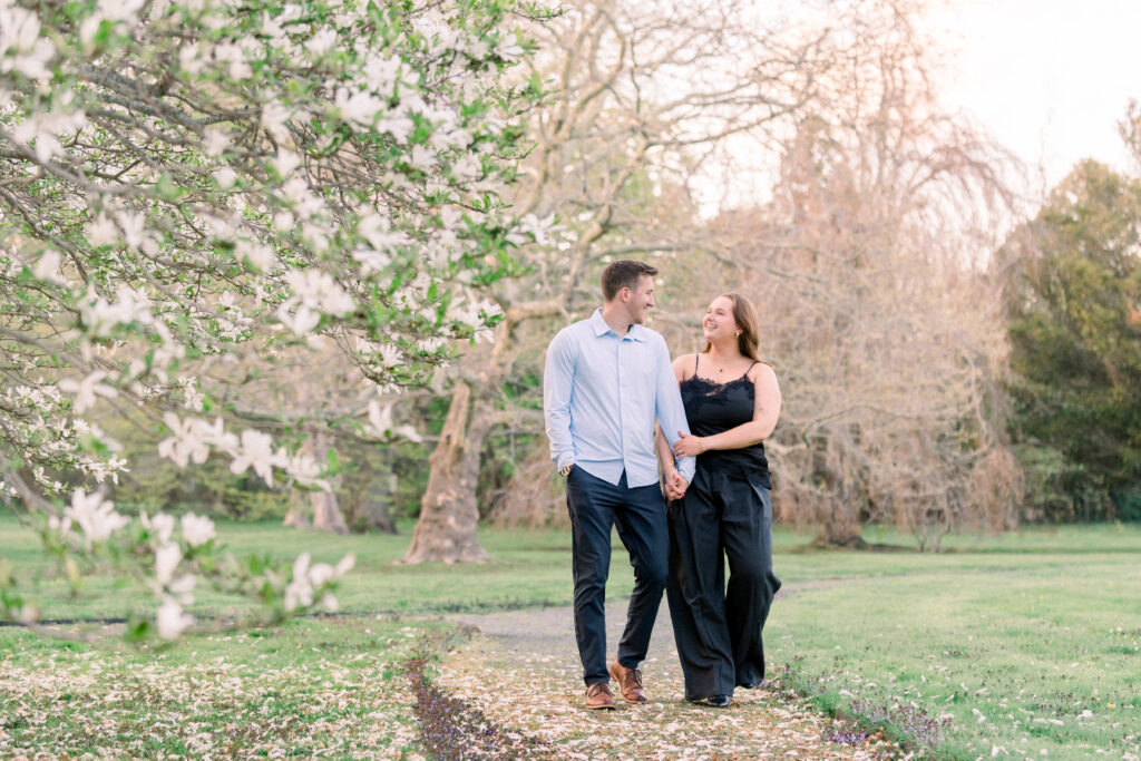 Rovensky park engagement spring