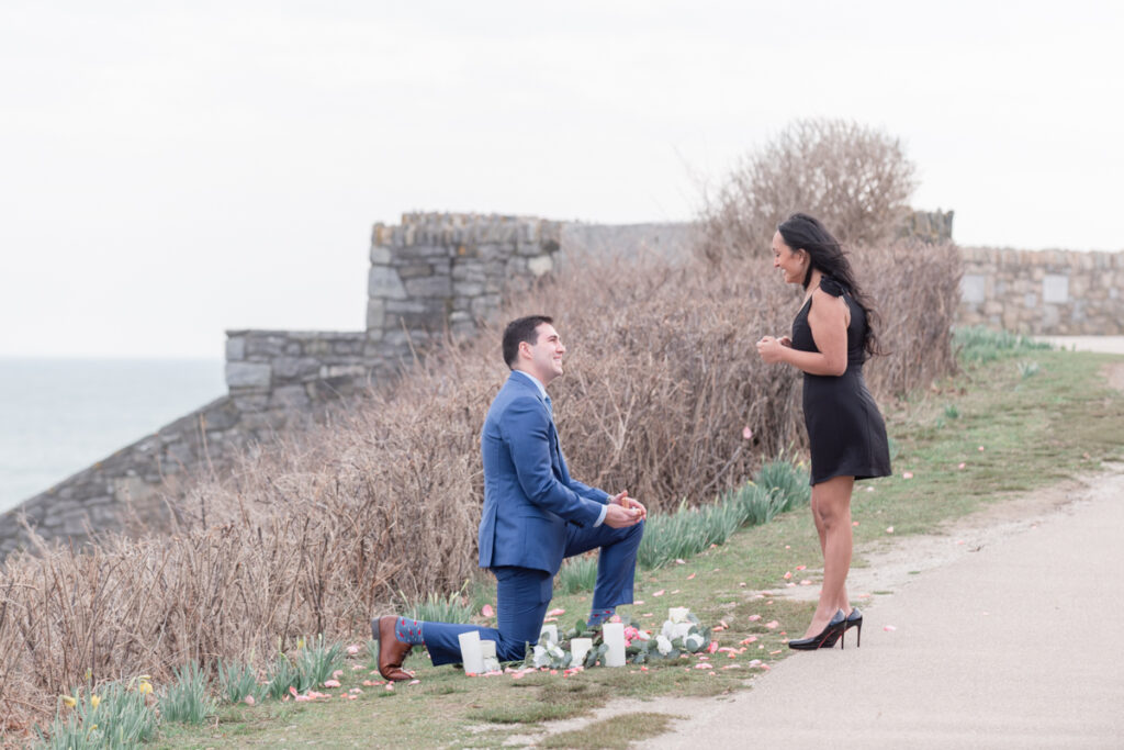 cliff walk proposal in newport