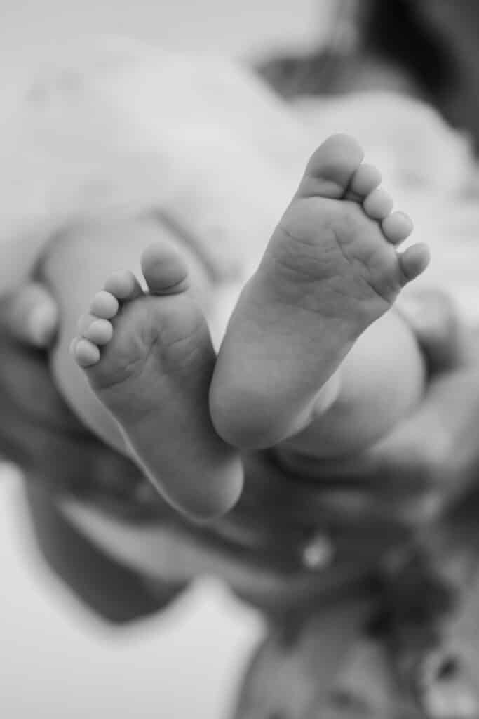 baby feet from newborn photographer in rhode island