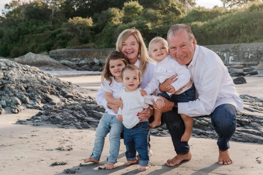 gandparents hug grandkids in middletown