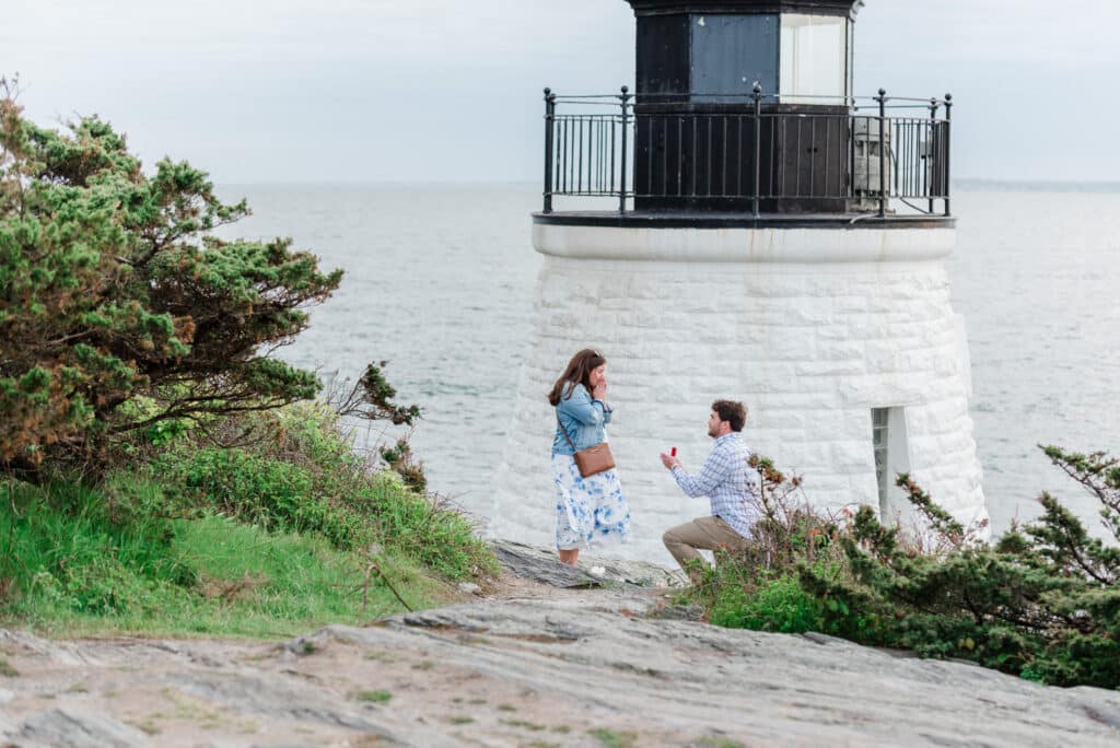 sunset proposal in Newport