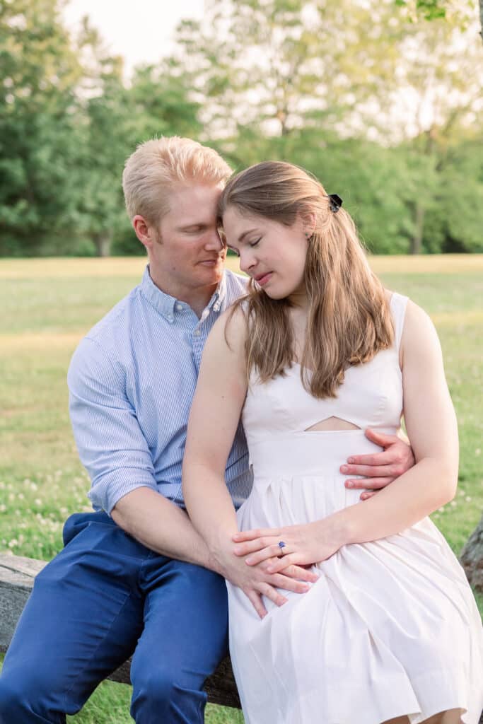 romantic colt state park engagement