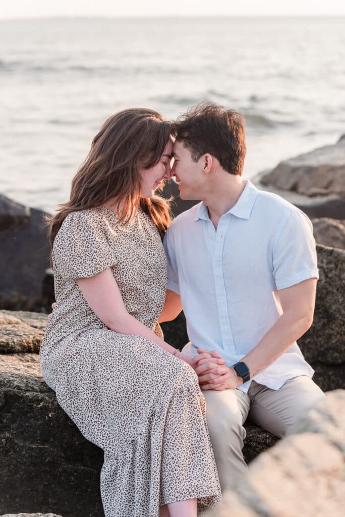 sunset portraits at brenton point state parl