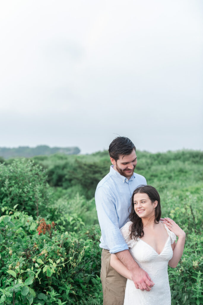 beach engagement newport