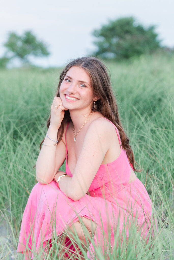 classic senior portraits on the beach