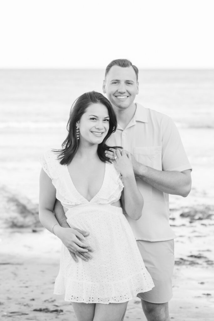 romantic beach proposal