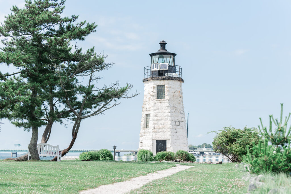 goat island lighthouse at newport harbor island resort