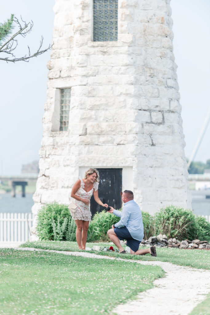 goat island proposal at newport harbor island resort