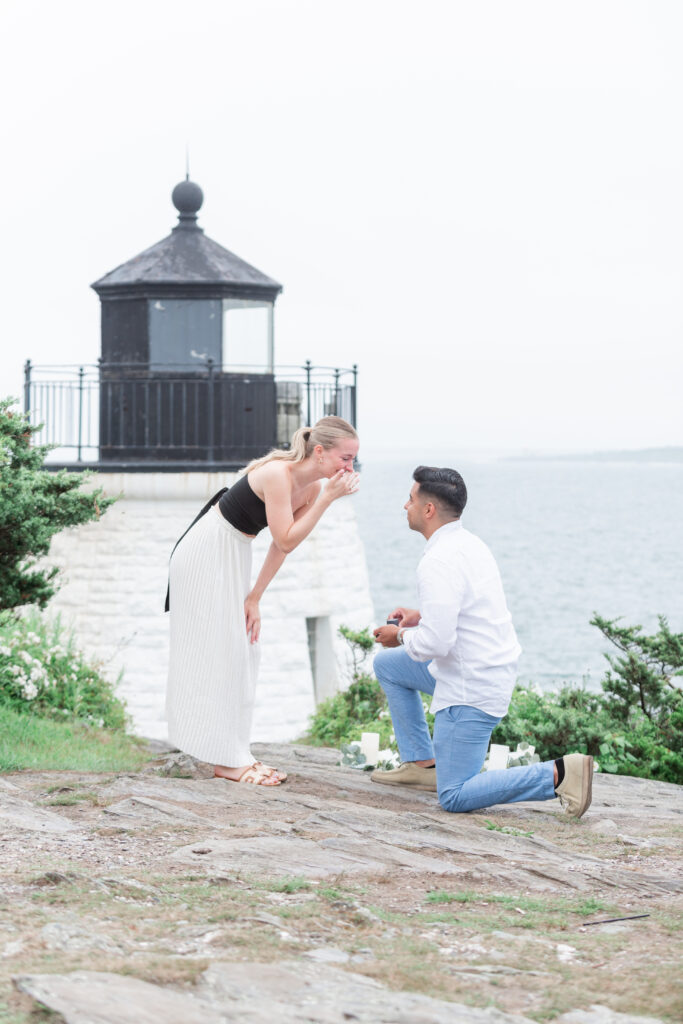 surprise proposal at castle hill