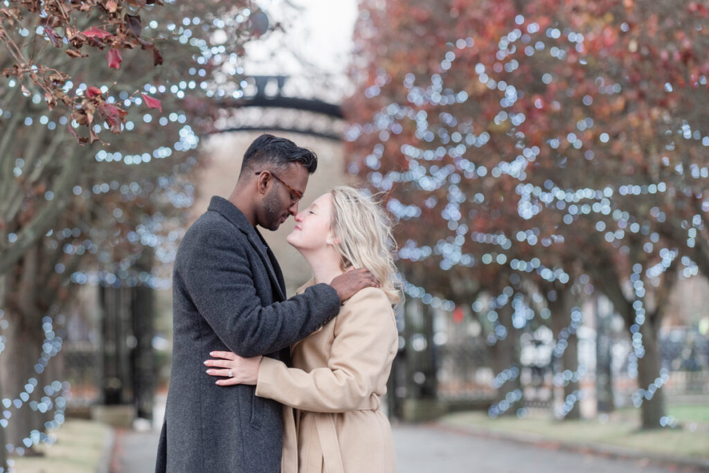 winter engagement newport ri