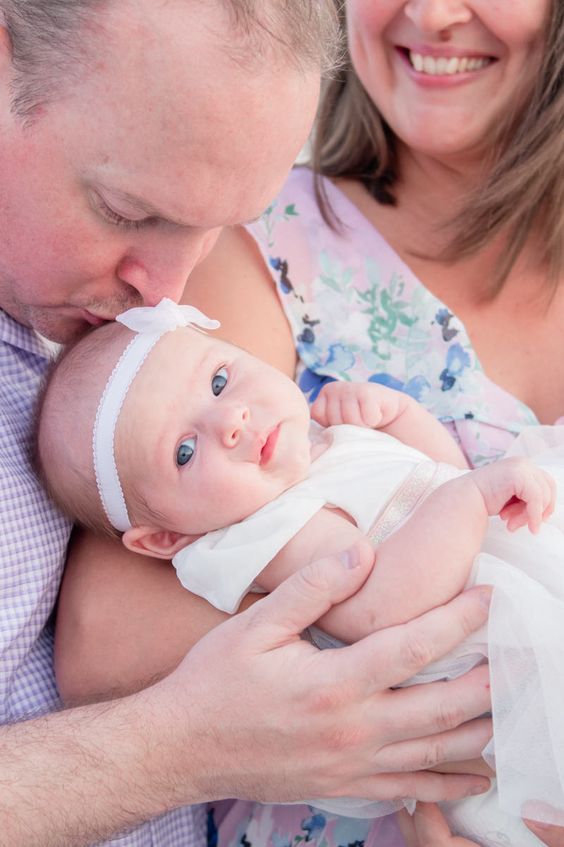 newport newborn portraits on beach