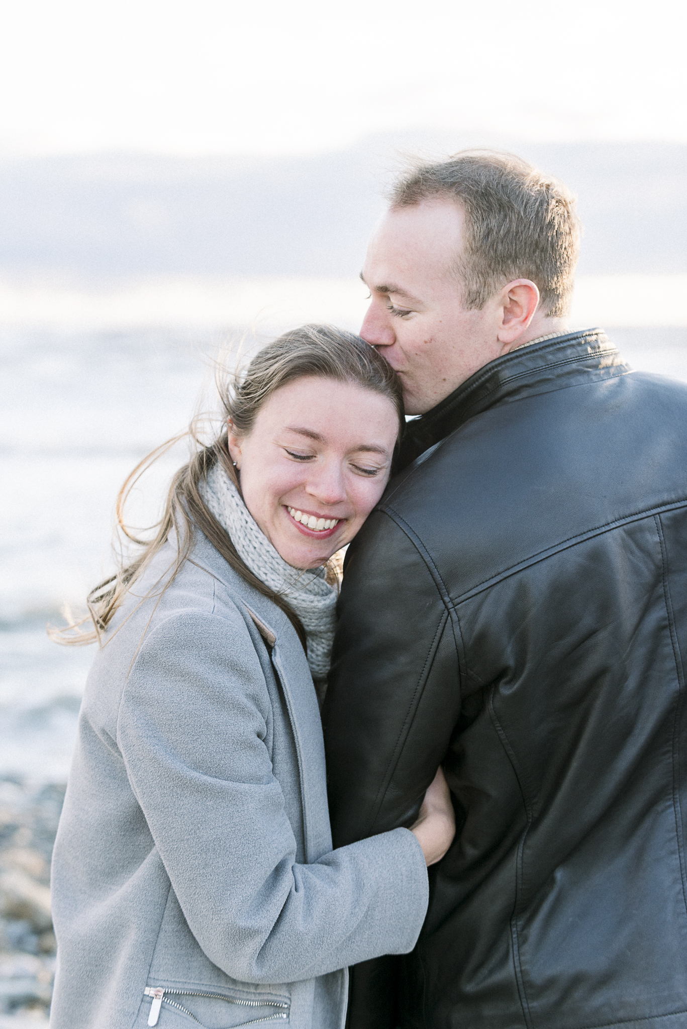 Newport engagement in winter